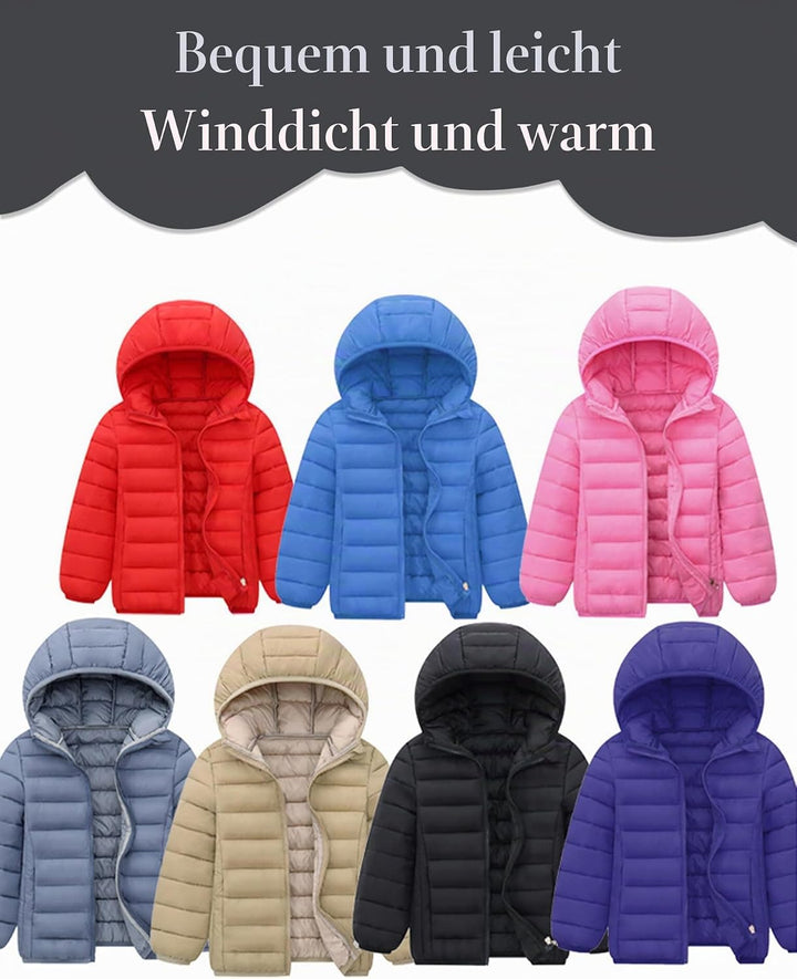 AIEOE Baby Mädchen Daunen Jacke mit Kapuze Mantel Schneeanzug Warmhalten Niedliches kleines Mädchen