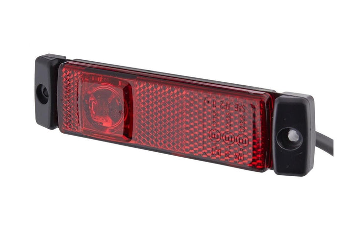 HELLA - Schlussleuchte - LED - 24V - Anbau - Lichtscheibenfarbe: rot - Kabel: 5000mm - links/rechts
