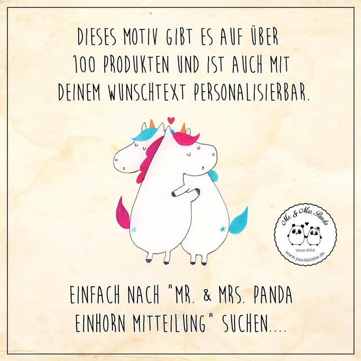 Mr. & Mrs. Panda Motiv WC Sitz Einhorn Mitteilung - Geschenk, Klobrille, Unicorn, WC-Sitz, Spruch, E