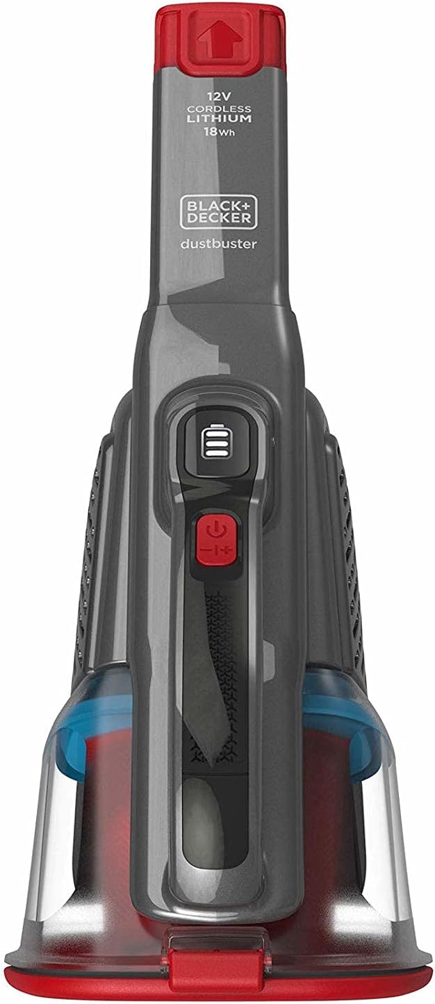 Black+Decker Lithium Dustbuster BHHV315J mit Cyclonic Action – 12V, 20AW Akku Handstaubsauger mit au