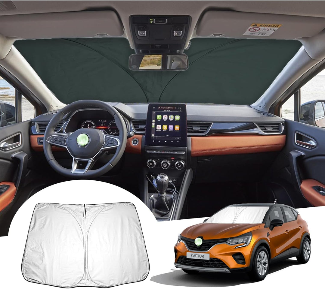 GAFAT Kompatibel mit Renault Captur 2013-2023 Sonnenschutz Frontscheibe Innen, Captur 2 Captur 1 Win