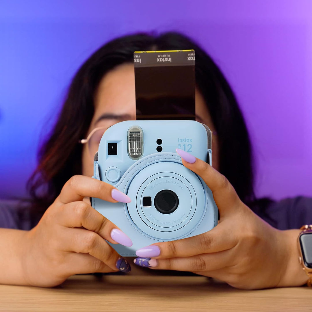 Mumlicha PU Leder Kameratasche und 64 Taschen Fotoalbum kompatibel mit Fujifilm Instax Mini 12 Sofor