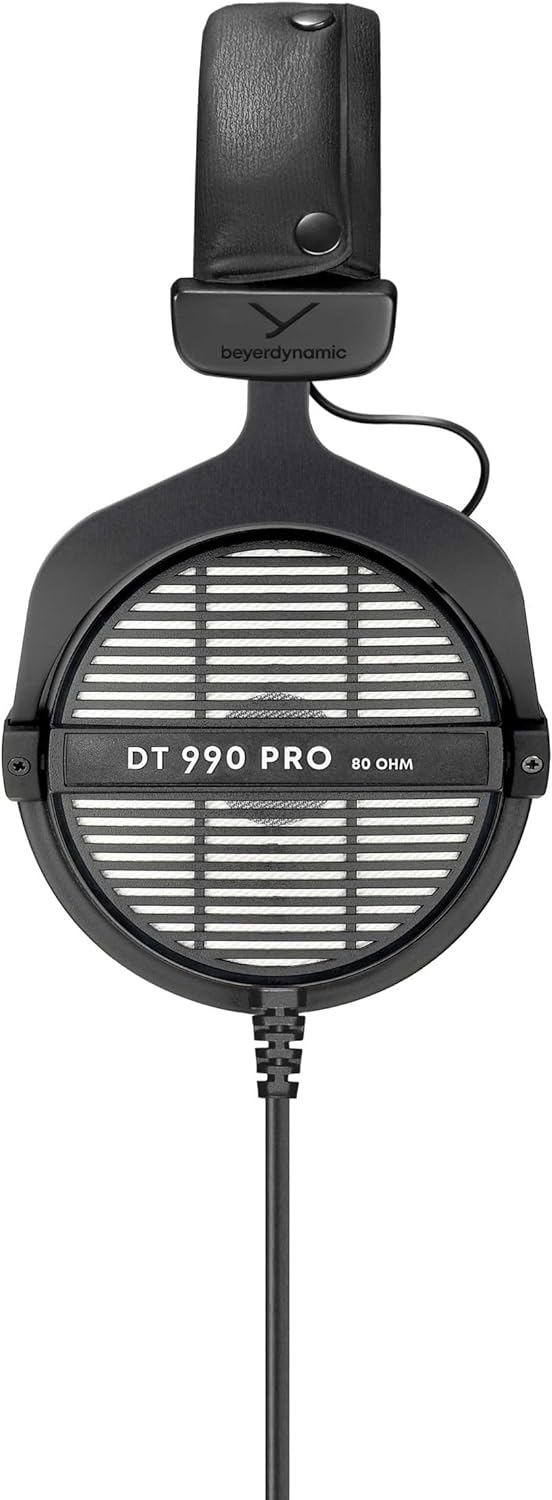 beyerdynamic DT 990 PRO einseitig kabelgebundener Over-Ear-Studiokopfhörer für Mixing, Mastering und