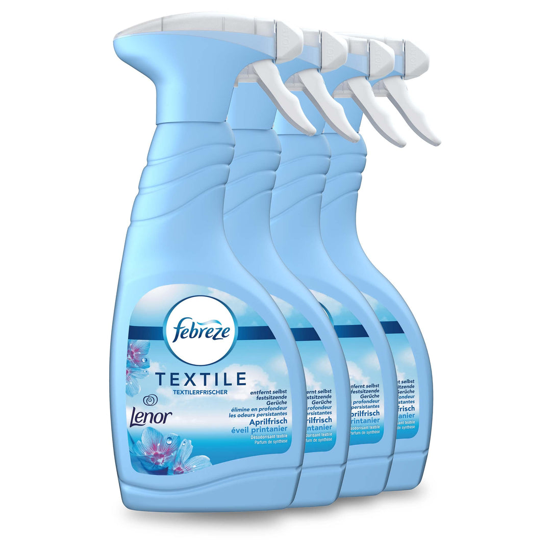 Febreze Lenor Aprilfrisch Textilerfrischerspray, 4er Pack (4 x 500 ml)