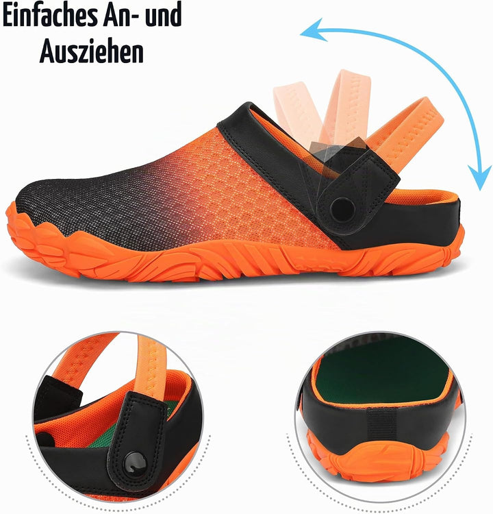 SAGUARO Sommer Clogs Herren Gartenschuhe Damen Hausschuhe Leicht Pantolette rutschfest Badelatschen
