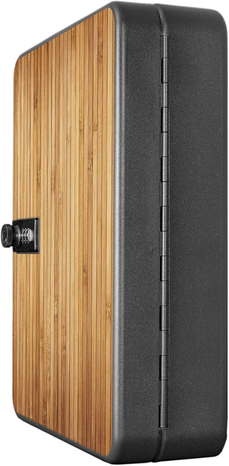 banjado® Burg-Wächter® abschliessbarer Schlüsselkasten mit Motiv Bambusholz für 36 Schlüssel - Schlü