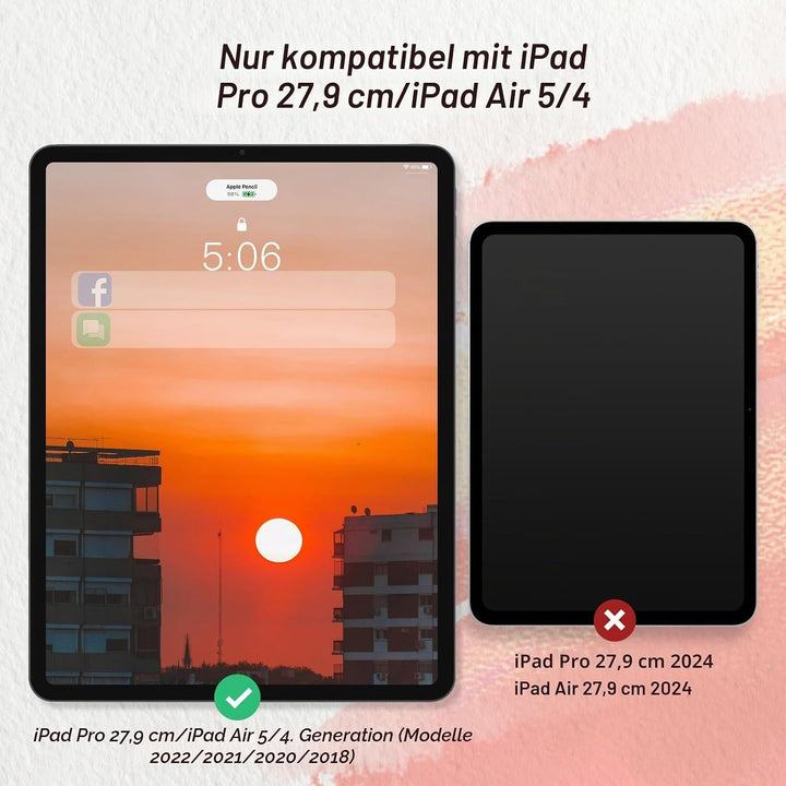 BERSEM 2 Stück Papier Schutzfolie Kompatibel mit iPad Pro 11 Zoll (2022-2018) / iPad Air 5&4 Generat