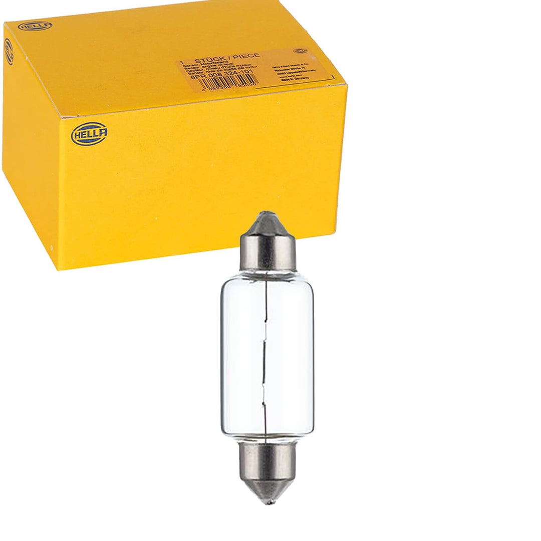 HELLA 8GM 002 091-181 Glühlampe - C21W - Standard - 12V - 21W - Sockelausführung: SV8,5-8 - Schachte