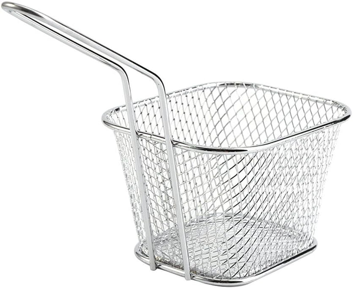 8 Stücke Frittierkorb Mini-Edelstahlchips Frittierkörbe Lebensmittelpräsentation Sieb Kartoffelkochw