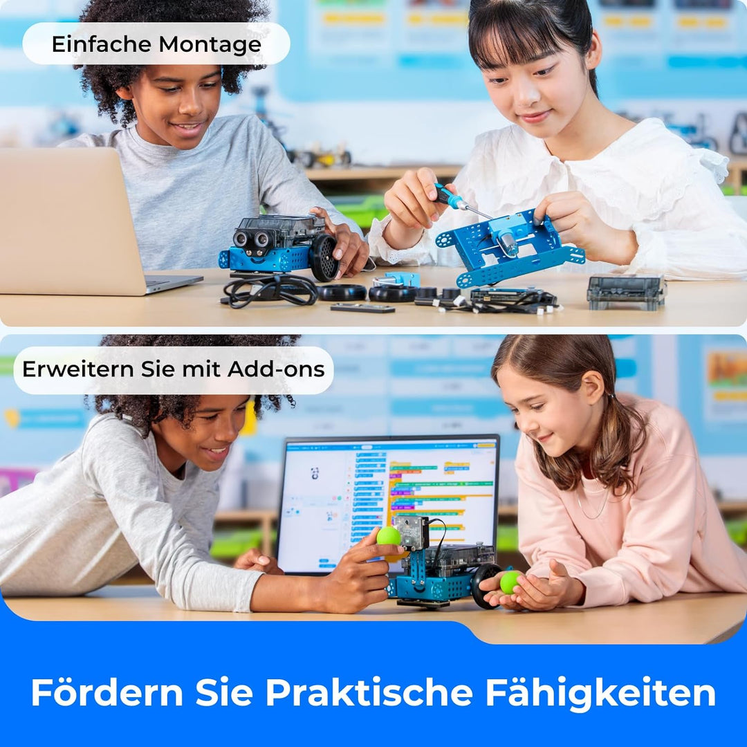 Makeblock mBot 2 Programmierbarer Roboter Kompatibel mit Scratch Python Codierungsroboter für Kinder