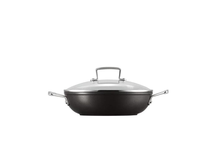 Le Creuset Aluminium-Antihaft Profipfanne mit Deckel, Ø 24 cm, Für alle Herdarten inkl. Induktion ge