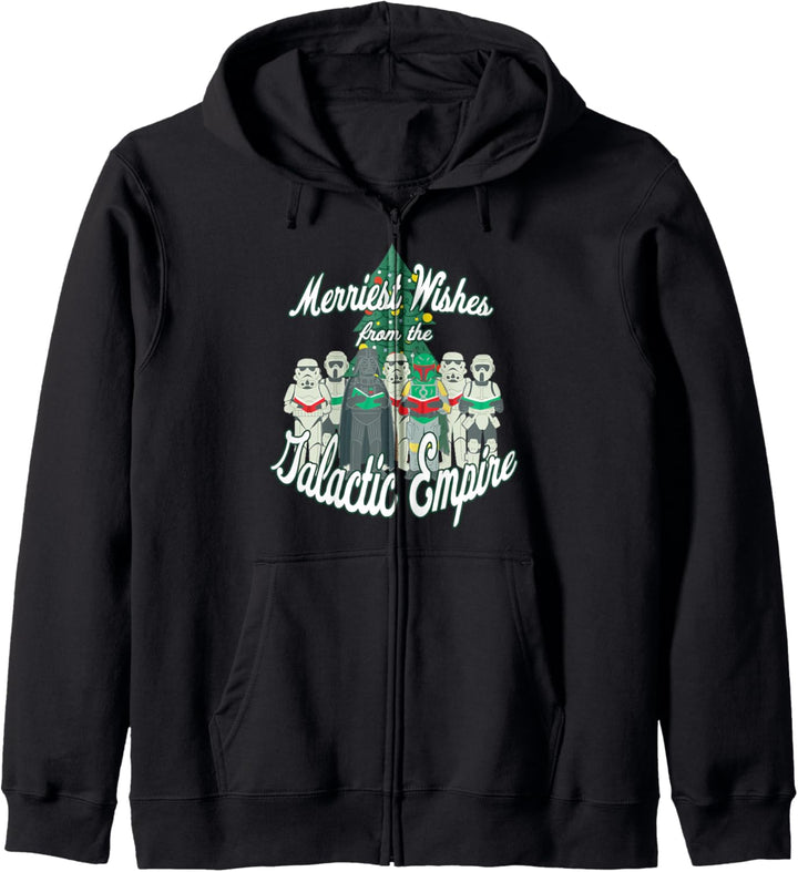 Star Wars Christmas Merriest Wishes From The Galactic Empire Kapuzenjacke