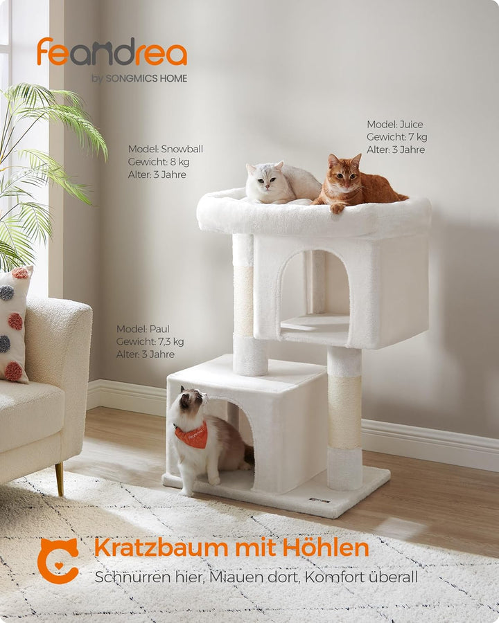 Feandrea Kratzbaum, 101 cm Katzenbaum, XL, Katzenhaus für extra grosse Katzen bis zu 20 kg, grosse P