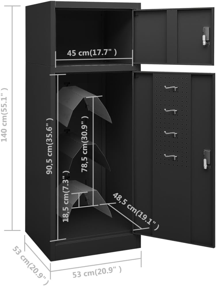 vidaXL Sattelschrank Stallspind Sattelspind Reitschrank Sattelhalter Sattelträger Stahlschrank Schli