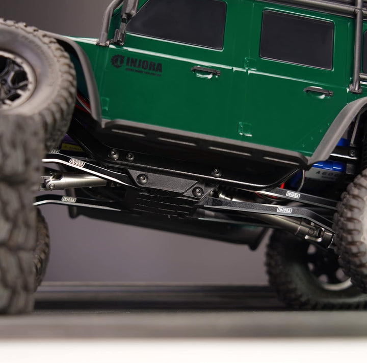 INJORA Hohe Clearance Links CNC Aluminium Link für 1/18 TRX4M Upgrade RC Crawler, Schwarz, Schwarz
