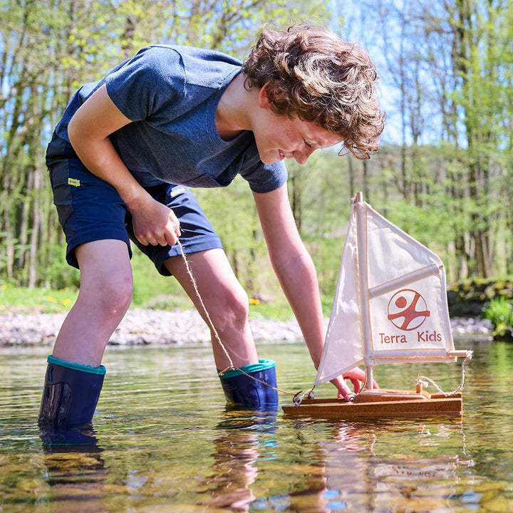 HABA 306315 - Terra Kids Katamaran-Bausatz, Bastel- und Hobbyset