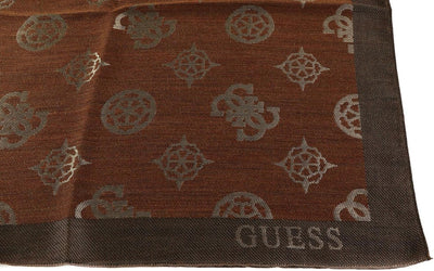 GUESS Fynna Kefiah Scarf 125X125 Mocha Logo