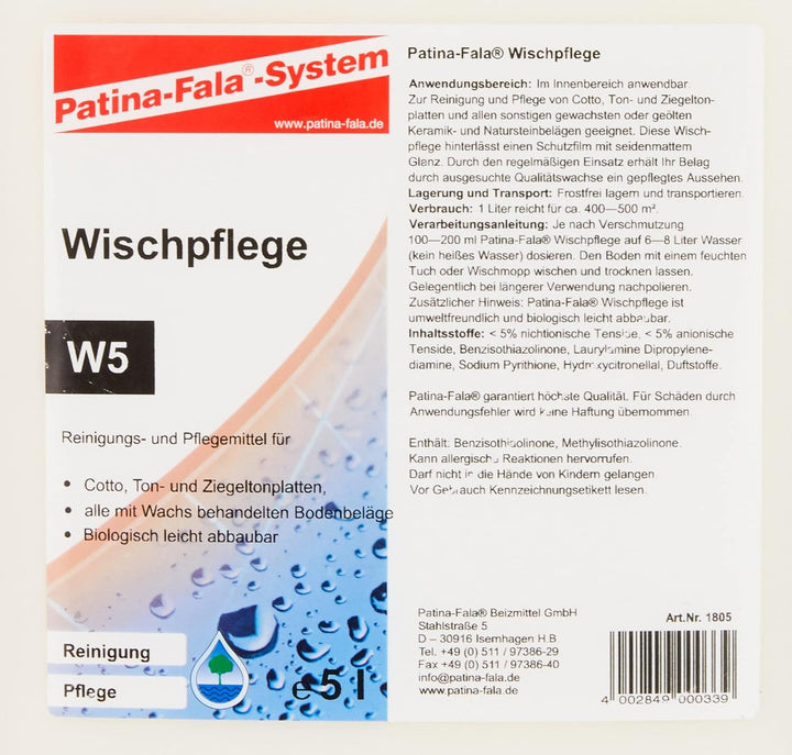 Patina-Fala Wischpflege, 5 L, W5