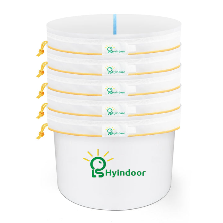 Hyindoor Bubble Bags All Mesh 1 Gallonen 5 Bags Set Bubble Hash Bag Ice-O-Lator Krautig EIS Essenz E