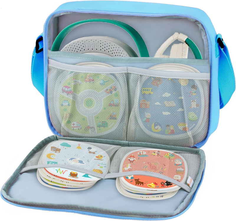 Annmore Tasche für TIMIO Starter Kit, mit Netztaschen für 4 Satz 20 Discs, Blau, Blau