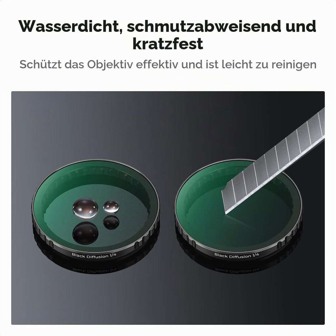 K&amp;F Concept Push-in Black-Mist 1/4 Filter, Black Promist Filter für DJI Osmo Action 5 Pro, Cinematic