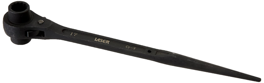 Laser 0180 0180 Ratschenschlüssel mit Konischem Griff, 17 mm 19 mm
