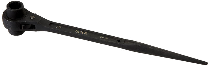 Laser 0180 0180 Ratschenschlüssel mit Konischem Griff, 17 mm 19 mm