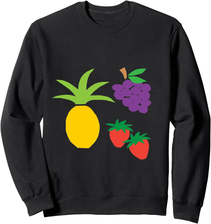 Ananas Trauben Erdbeeren Sweatshirt