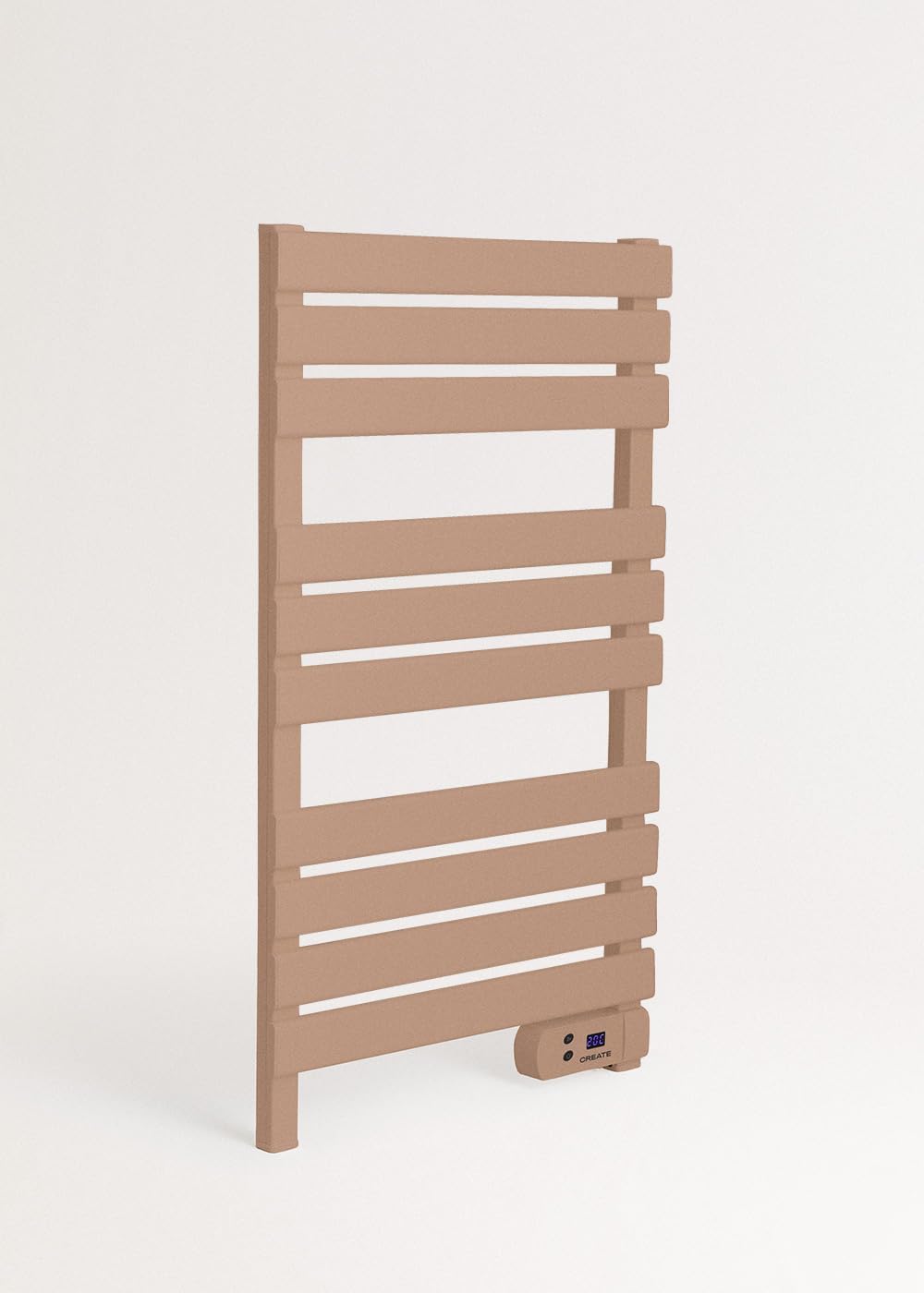 CREATE / WARM Towel 500W / Elektrischer Badheizkörper Mokka / 96,9x55x5cm / Für Boden oder Wand, Tim