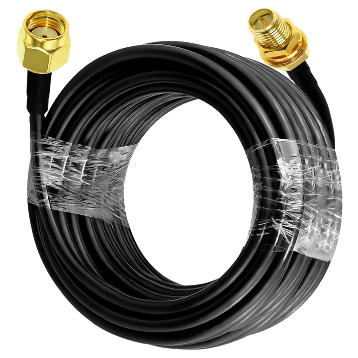TUOLNK RP SMA-Kabel RG58 32.8ft (10M) RP SMA-Buchse auf Stecker Verlängerungskabel SMA-Kabel 50 Ohm