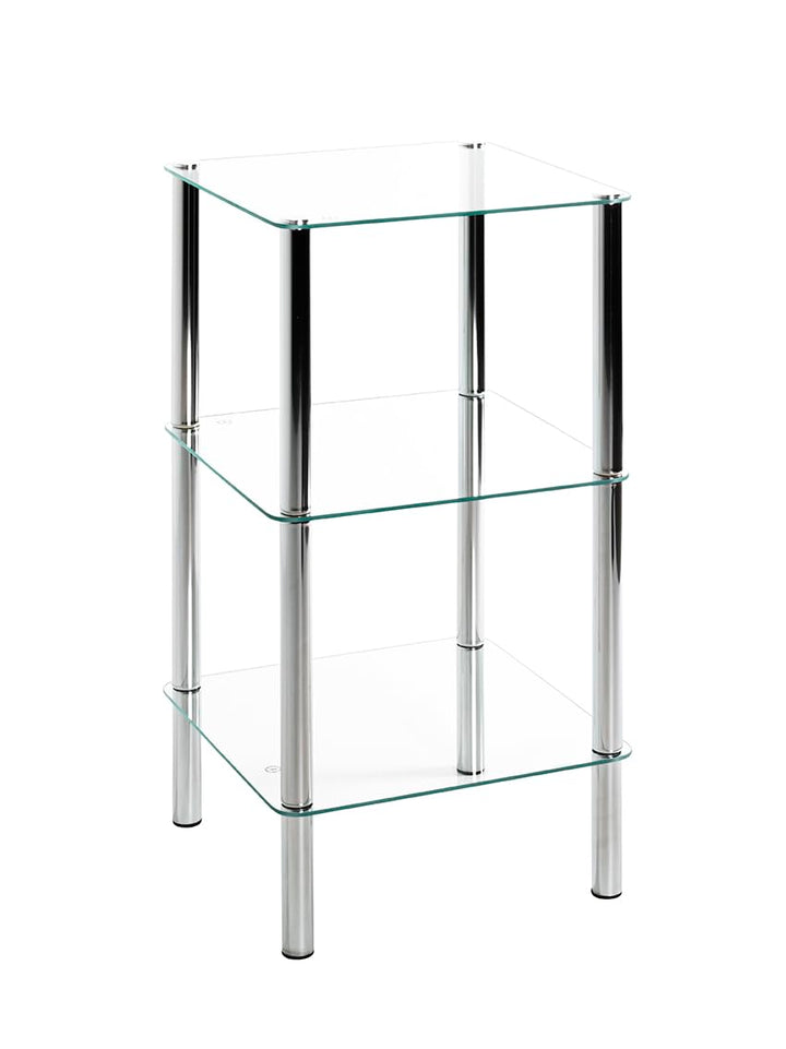 HAKU Möbel Regal, Metall, chrom, B 39 x T 39 x H 77 cm 39 x 39 x 77 cm Chrom, 39 x 39 x 77 cm Chrom