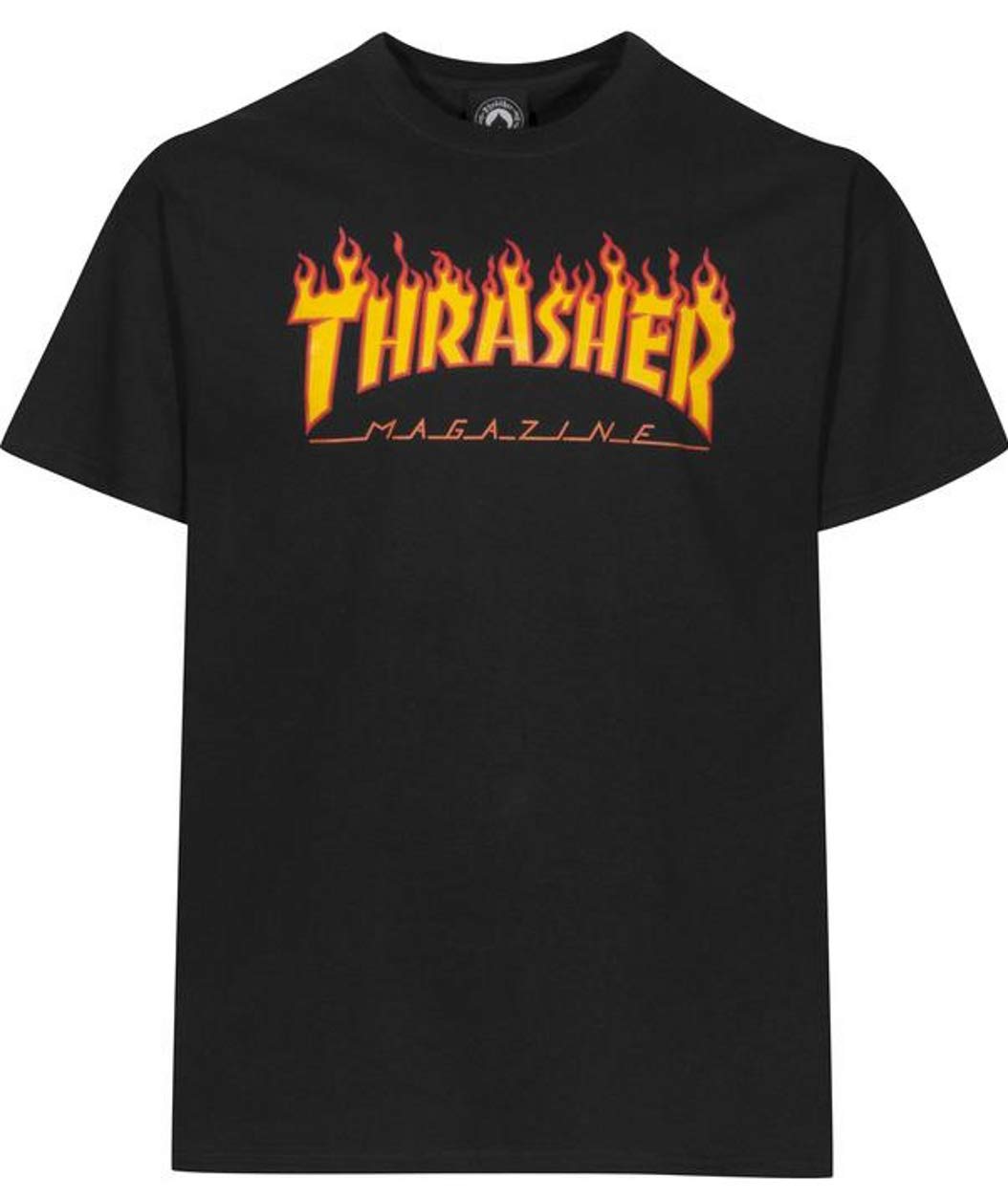 Thrasher Flame Black T-Shirt Grösse: S