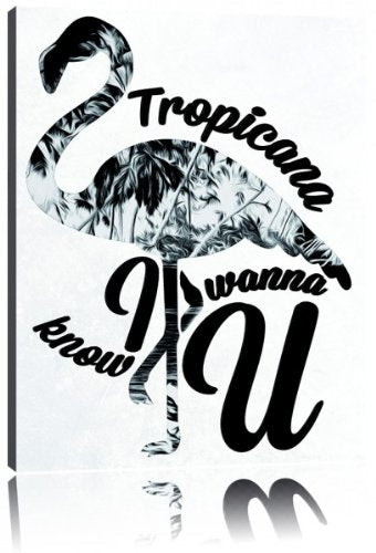 Tropicana negative Leinwandbild Bild auf Leinwand, XXL riesige Bilder fertig gerahmt mit Keilrahmen,