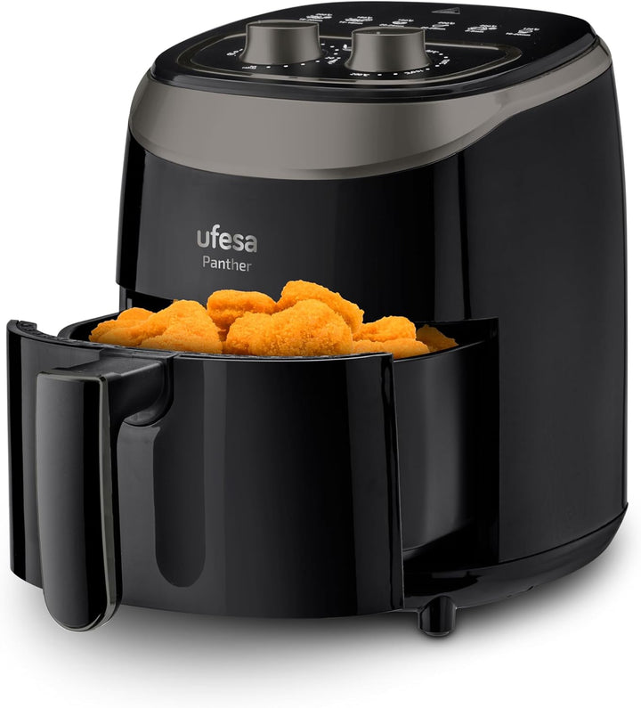 Ufesa Panther, Heissluftfritteuse mit 3,5 l, 8 Programmen, 1200 W, Timer, Temperatur 80ºC - 200ºC, o