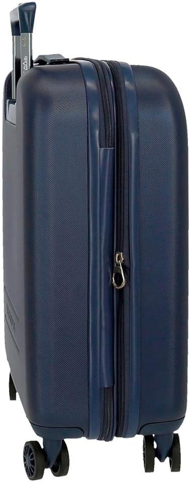 Movom Riga Kabinenkoffer Blau 40x55x20 cms Hartschalen ABS Kombinationsschloss 37L 3Kgs 4 Doppelräde