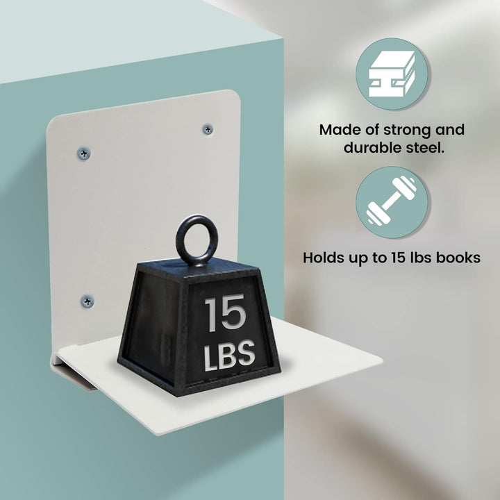STORAGE MANIAC Unsichtbare schwebende Bücherregale Wandmontage, robuste Buch-Organizer, kaschieren s