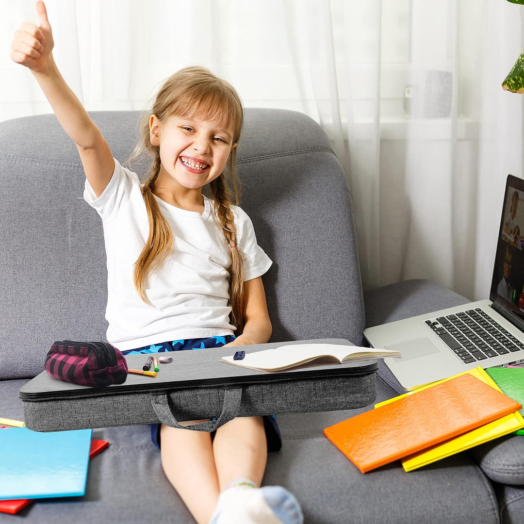 Duronic DML412 Laptopständer | Ergonomischer Laptop Tisch mit Kissen | Laptop Halterung mit Schaumst