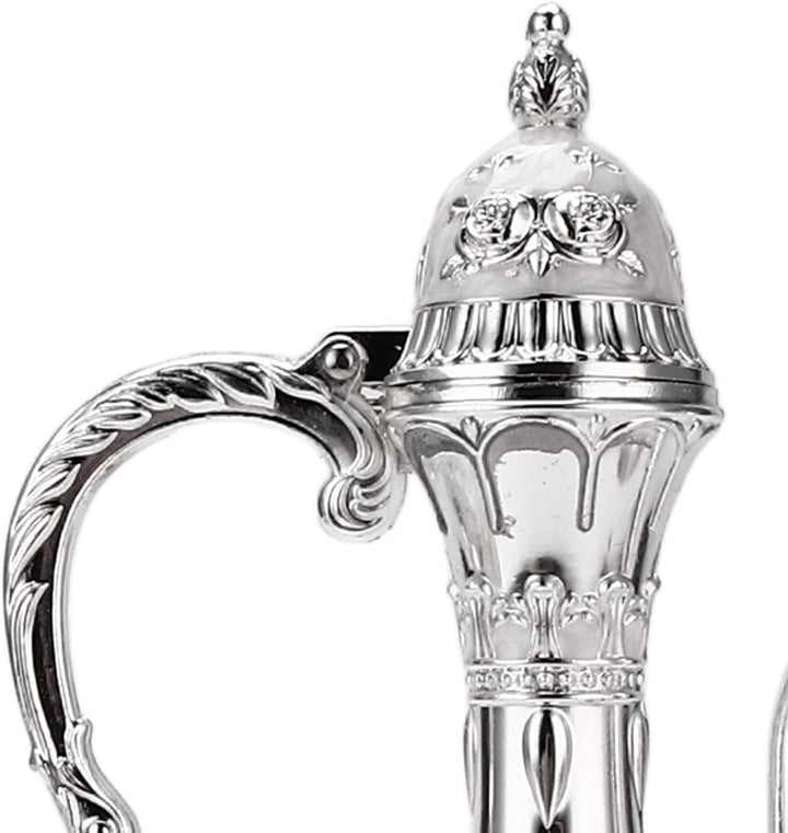 Vintage Exquisite Metall Weinglas Krug Set,Retro Türkischen Europäischen Stil Kunsthandwerk Teekanne
