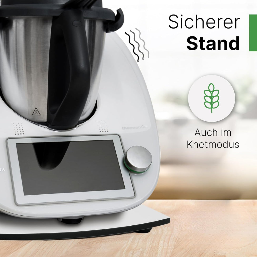 Gleitbrett passend für den Thermomix TM6 / TM5 aus HPL in Weiss von Leckerhelfer Weiss aus Hpl