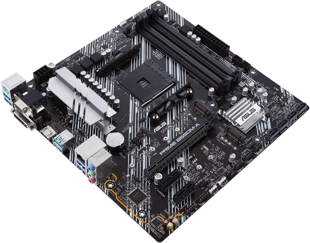 ASUS Prime B550M-A CSM Mainboard Sockel AM4 (Micro ATX, Ryzen, PCIe 4.0, 2X M.2, 1Gbit/s-Ethernet, W