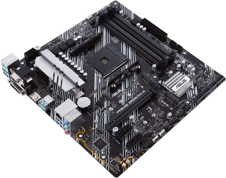 ASUS Prime B550M-A CSM Mainboard Sockel AM4 (Micro ATX, Ryzen, PCIe 4.0, 2X M.2, 1Gbit/s-Ethernet, W