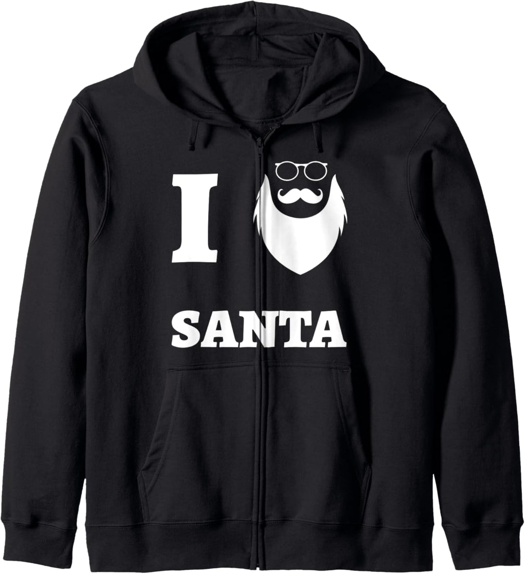 Komisch Ich liebe den Weihnachtsmann Weihnachten Geschenk Kapuzenjacke
