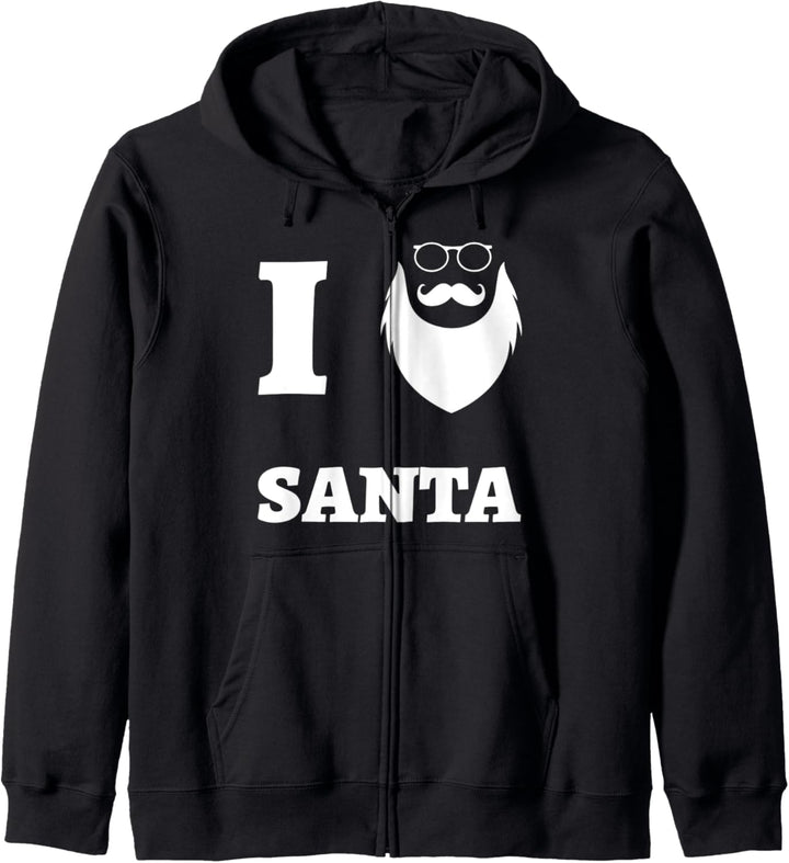 Komisch Ich liebe den Weihnachtsmann Weihnachten Geschenk Kapuzenjacke