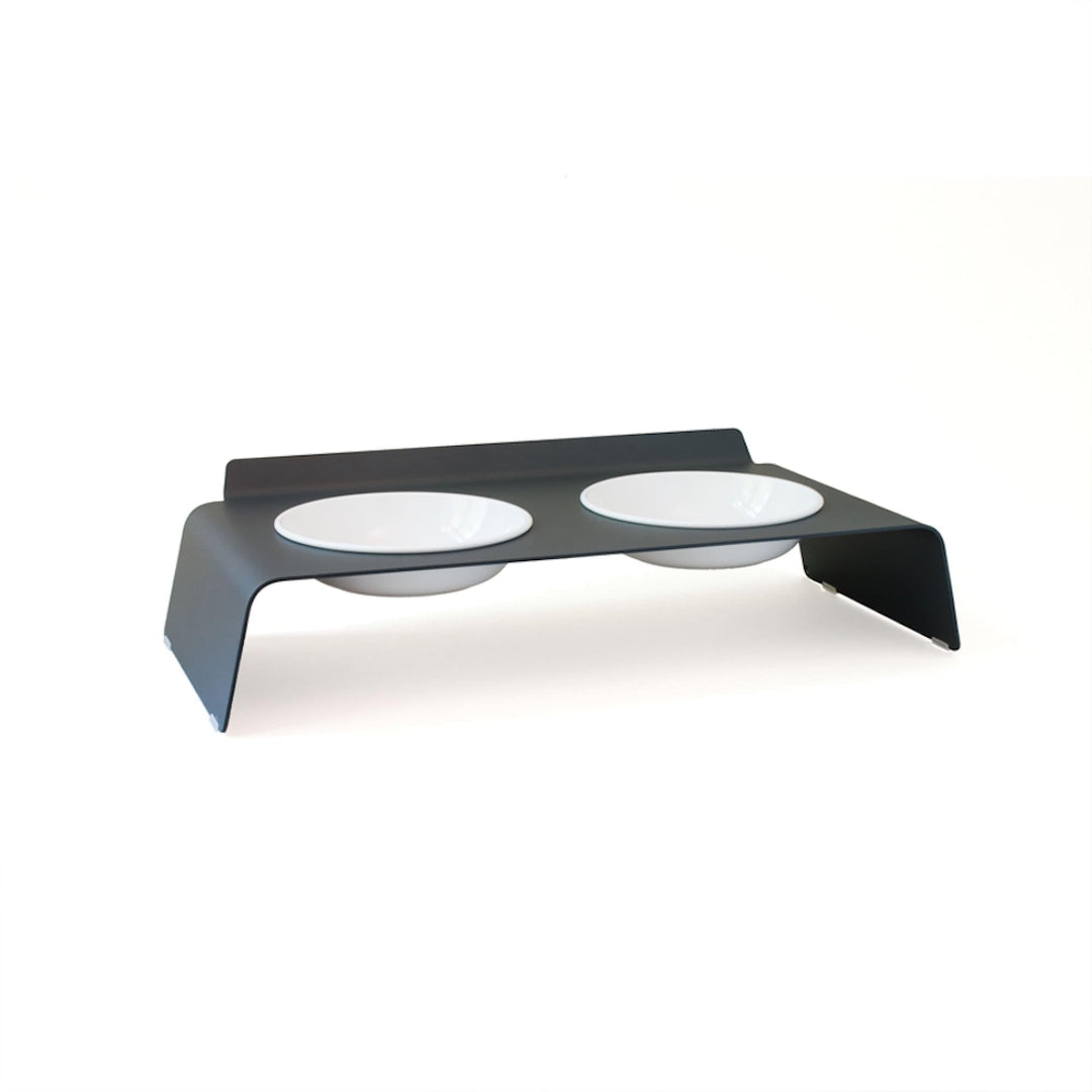 LucyBalu® Erhöhte Doppel-Futterstation Katze | Ergonomischer Katzennapf erhöht | Erhöhter Futternapf