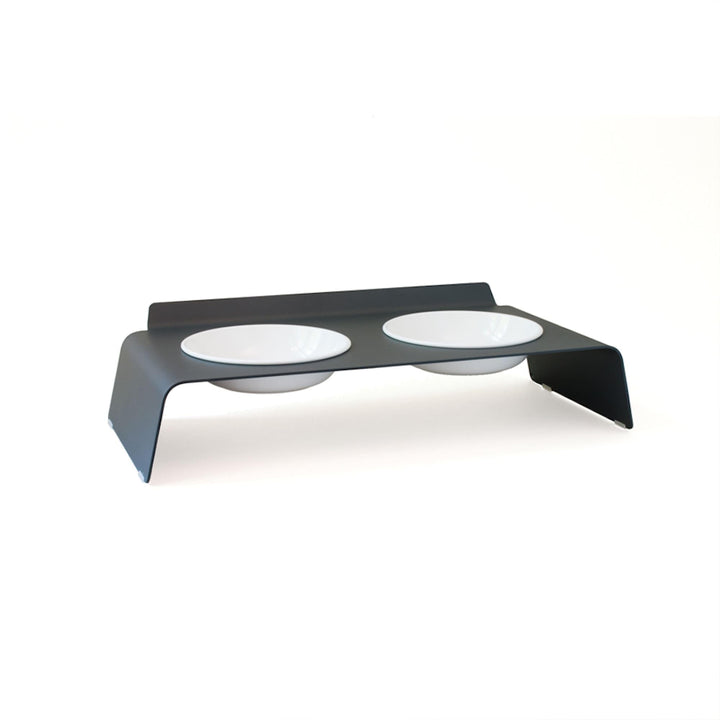 LucyBalu® Erhöhte Doppel-Futterstation Katze | Ergonomischer Katzennapf erhöht | Erhöhter Futternapf