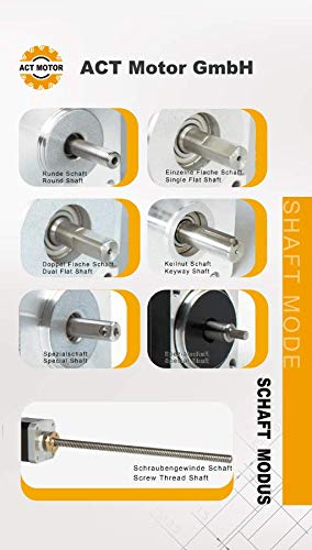 DE-SHIP FREE 1PC 23HS2442B Nema23 Schrittmotor 112mm 425oz-in 4.2A round double Shaft Φ8mm Bipolar 1