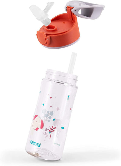 SIGG - Tritan Trinkflasche Kinder - Miracle - Mit Trinkhalm - Auslaufsicher - Federleicht - BPA-frei