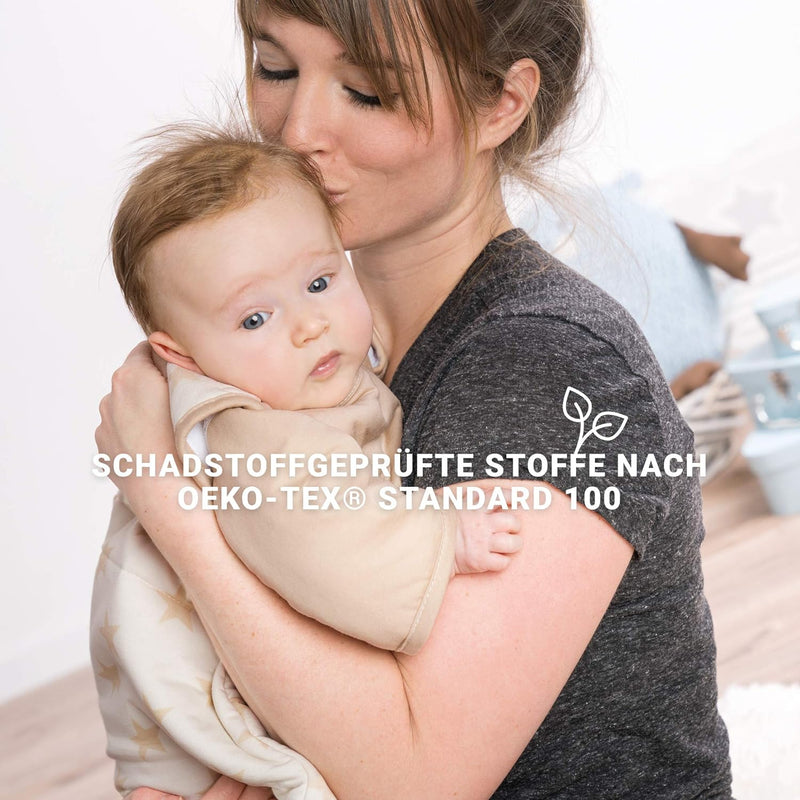 Gesslein 771092 Bubou Babyschlafsack mit abnehmbaren Ärmeln: Temperaturregulierender Ganzjahreschlaf