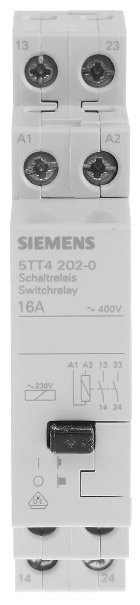 Siemens 5TT4202-0 Schaltrelais Nennspannung: 400V Schaltstrom (max.): 16A 2 Schliesser 1St.