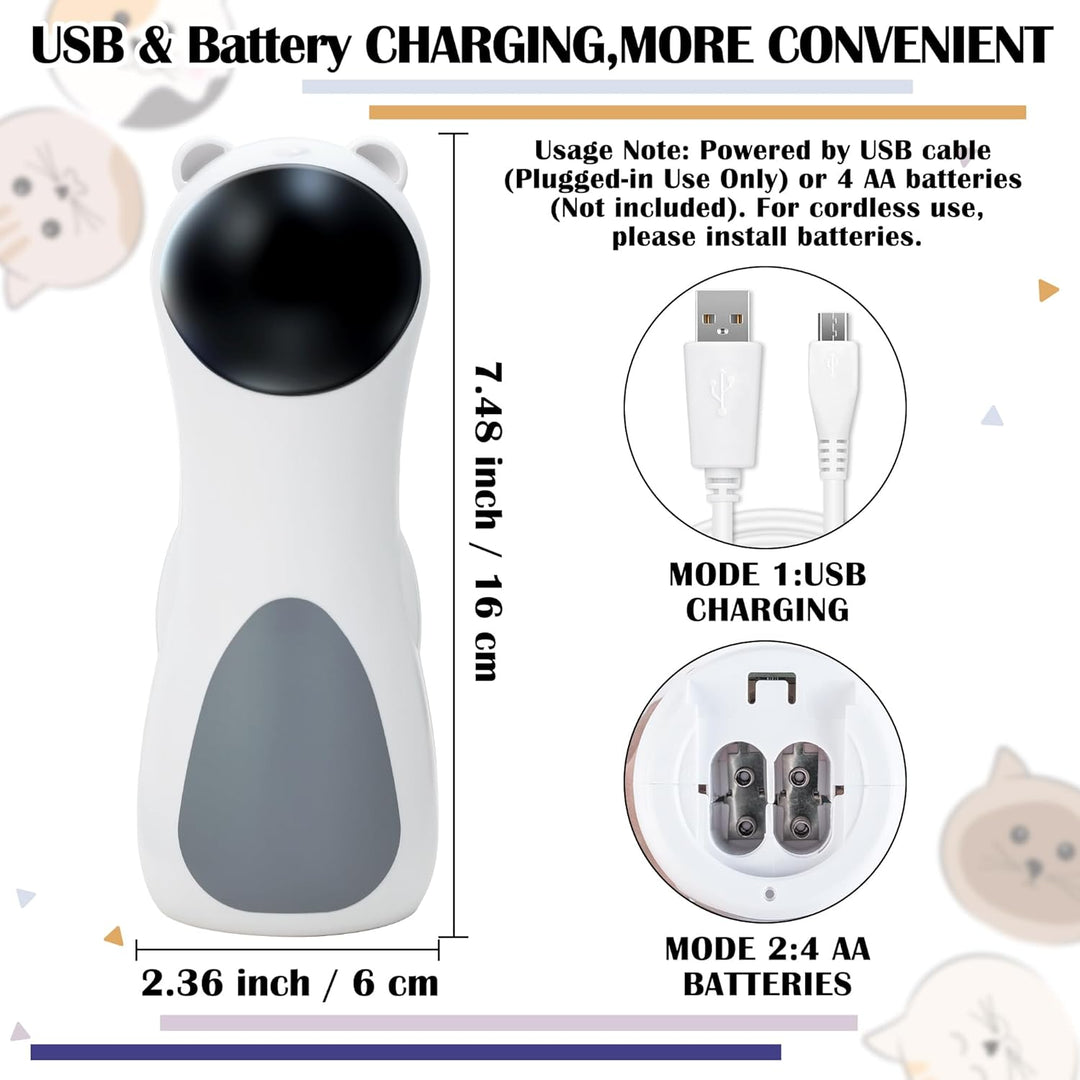 Interaktives Katzenspielzeug Automatisch - Laser Katzenspielzeug für Wohnungskatze Hund Kätzchen mit